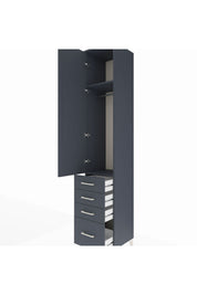 Hyperion Dolap 2 Raflı 4 Çekmeceli Tek Askılı 44x44x243 - S64M152V5B