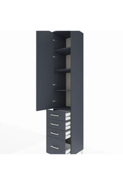 Hyperion Dolap 4 Raflı 4 Çekmeceli Tek Kapaklı 44x44x243 - S64M153V5B