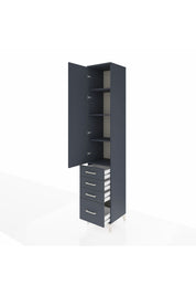 Hyperion Dolap 4 Raflı 4 Çekmeceli Tek Kapaklı 44x44x243 - S64M153V5B