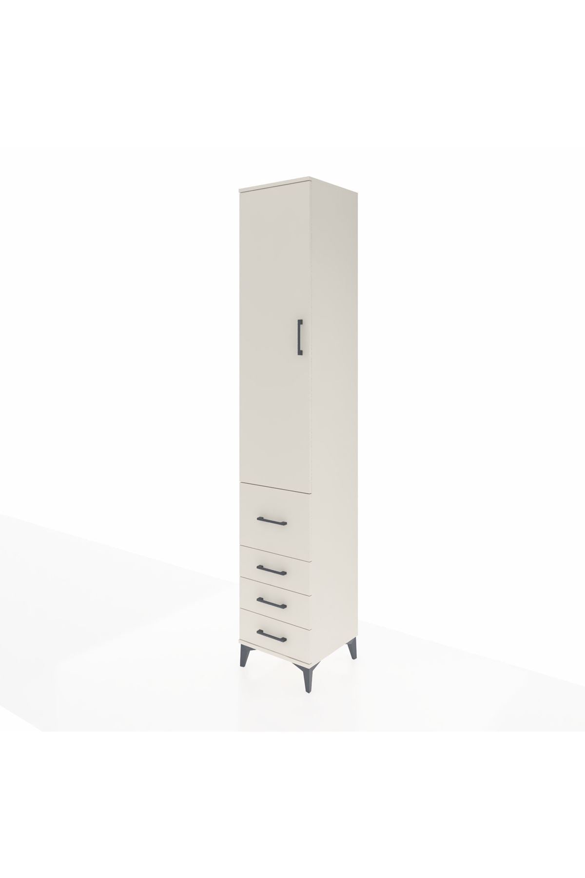 Hyperion Dolap 2 Raflı 4 Çekmeceli Tek Askılı 44x44x243 - S64M154V1B