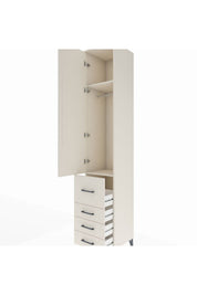 Hyperion Dolap 2 Raflı 4 Çekmeceli Tek Askılı 44x44x243 - S64M154V1B