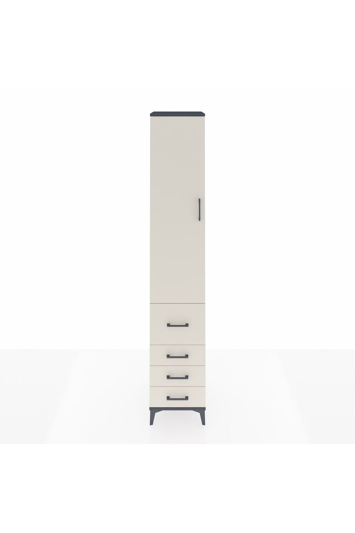 Hyperion Dolap 2 Raflı 4 Çekmeceli Tek Askılı 44x44x243 - S64M154V4B