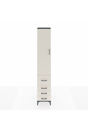 Hyperion Dolap 2 Raflı 4 Çekmeceli Tek Askılı 44x44x243 - S64M154V4B