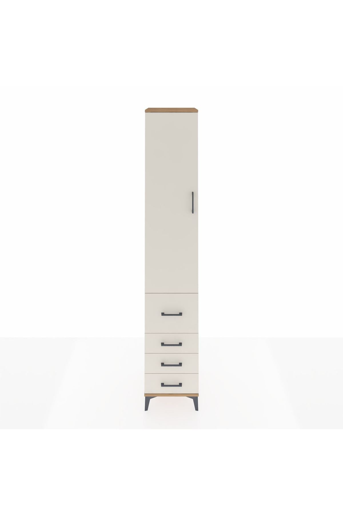 Hyperion Dolap 2 Raflı 4 Çekmeceli Tek Askılı 44x44x243 - S64M154V7B