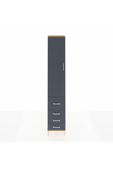 Hyperion Dolap 2 Raflı 4 Çekmeceli Tek Askılı 44x44x243
