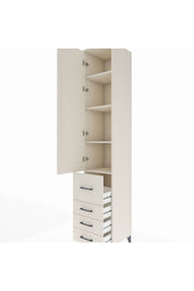 Hyperion Dolap 4 Raflı 4 Çekmeceli Tek Kapaklı 44x44x243 - S64M155V1B