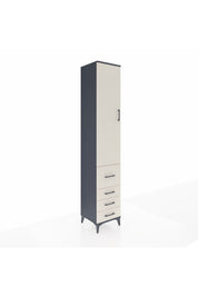 Hyperion Dolap 4 Raflı 4 Çekmeceli Tek Kapaklı 44x44x243 - S64M155V4B