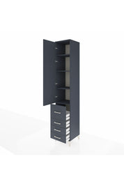 Hyperion Dolap 4 Raflı 4 Çekmeceli Tek Kapaklı 44x44x243 - S64M155V5B