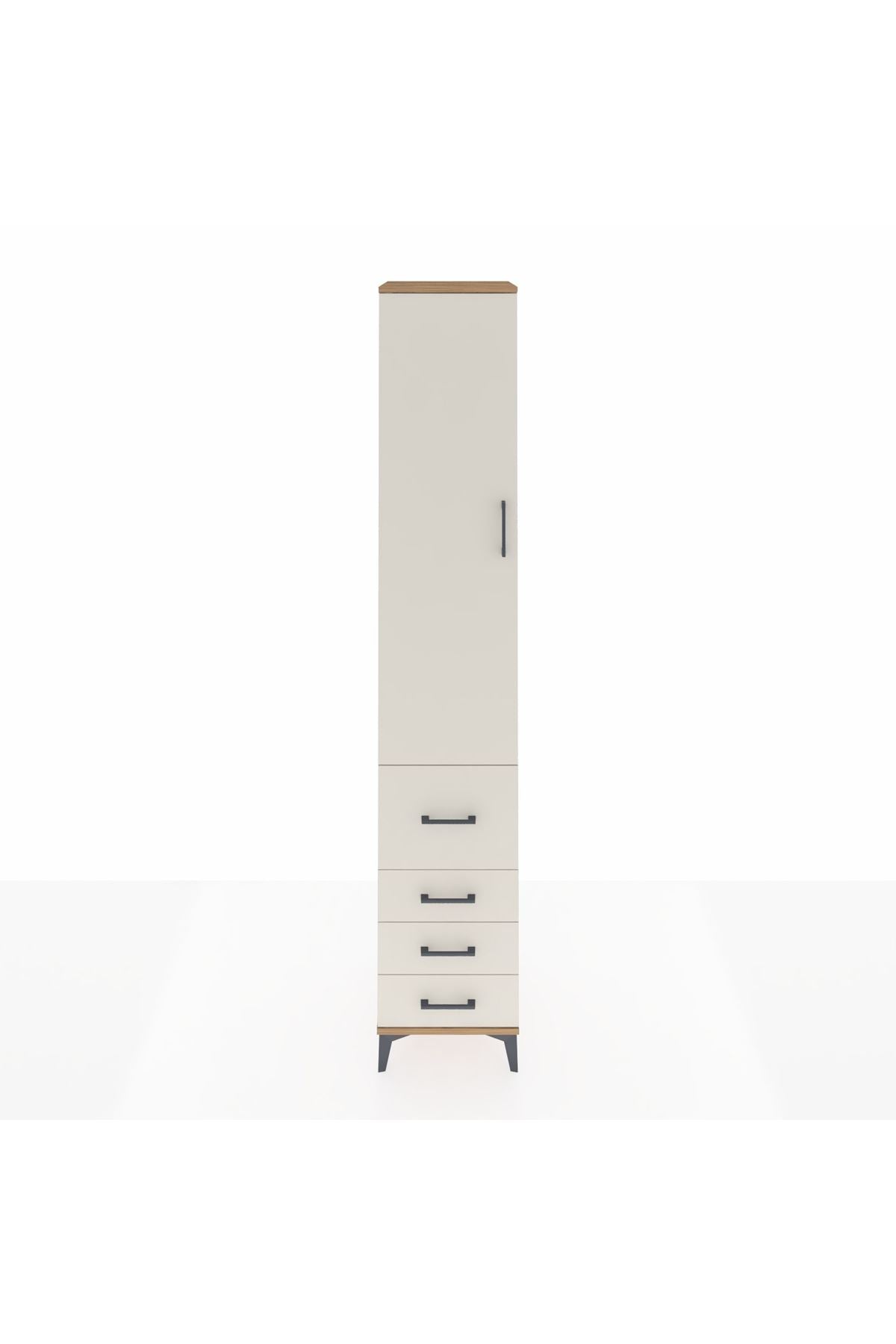 Hyperion Dolap 4 Raflı 4 Çekmeceli Tek Kapaklı 44x44x243 - S64M155V7B