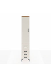 Hyperion Dolap 4 Raflı 4 Çekmeceli Tek Kapaklı 44x44x243 - S64M155V7B