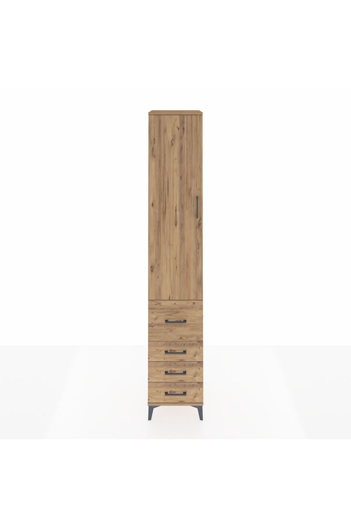Hyperion Dolap 4 Raflı 4 Çekmeceli Tek Kapaklı 44x44x243 - S64M155V9B