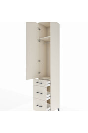 Hyperion Dolap 2 Raflı 3 Çekmeceli Tek Askılı 44x44x243 - S64M156V1B
