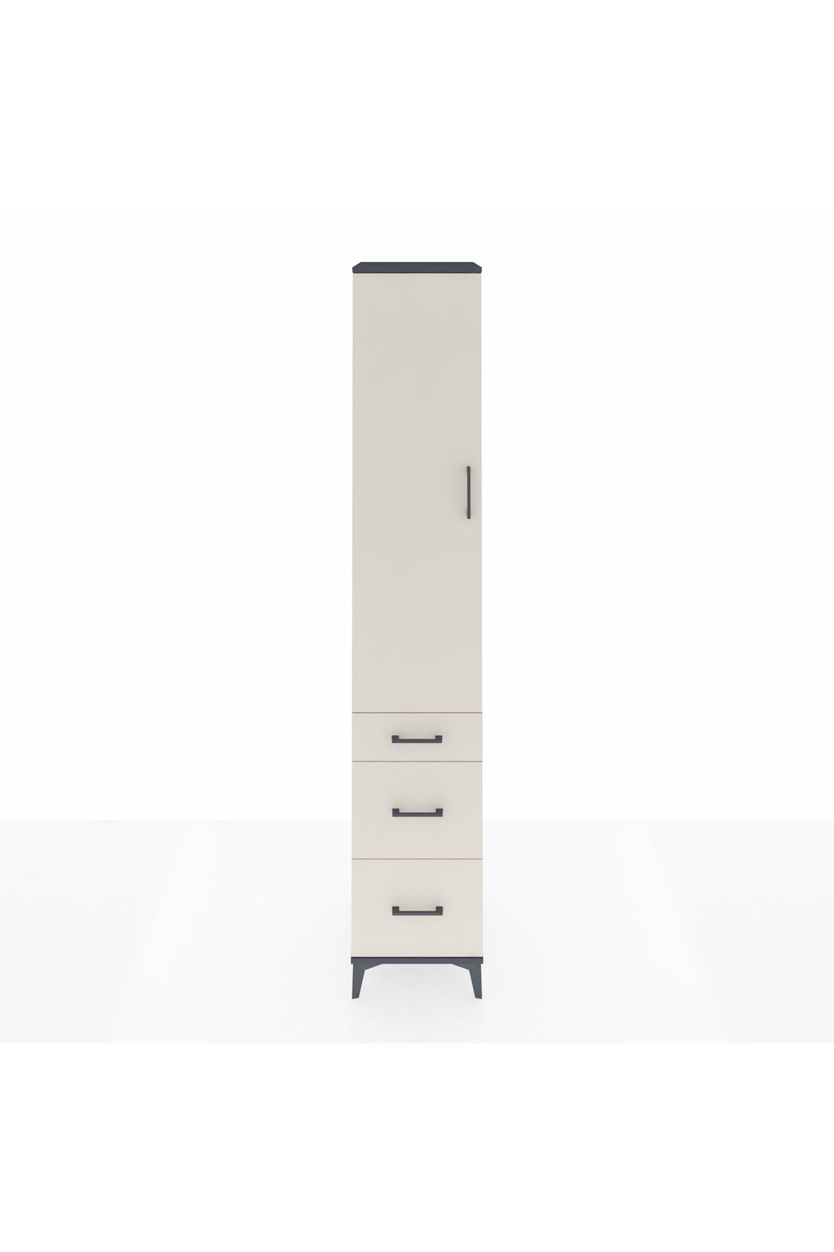 Hyperion Dolap 2 Raflı 3 Çekmeceli Tek Askılı 44x44x243 - S64M156V4B