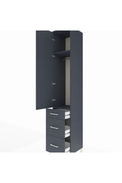 Hyperion Dolap 2 Raflı 3 Çekmeceli Tek Askılı 44x44x243 - S64M156V5B