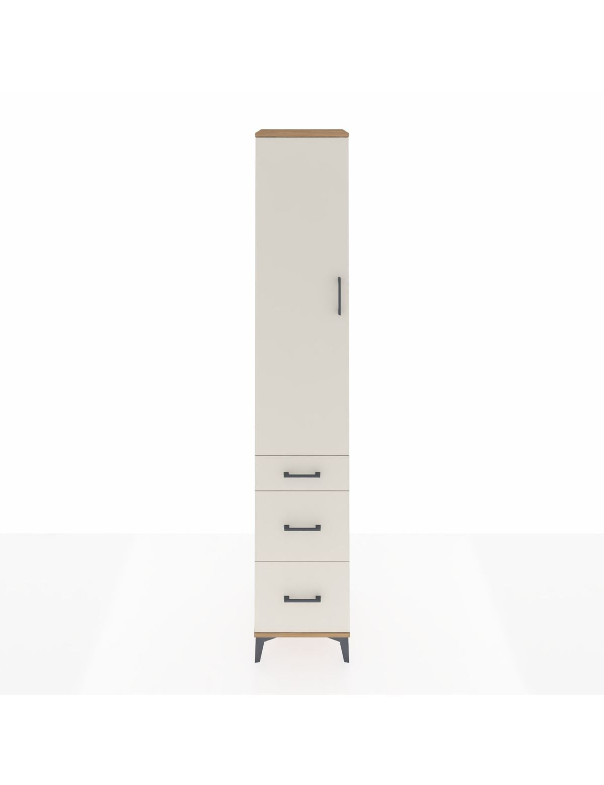 Hyperion Dolap 2 Raflı 3 Çekmeceli Tek Askılı 44x44x243 - S64M156V7B
