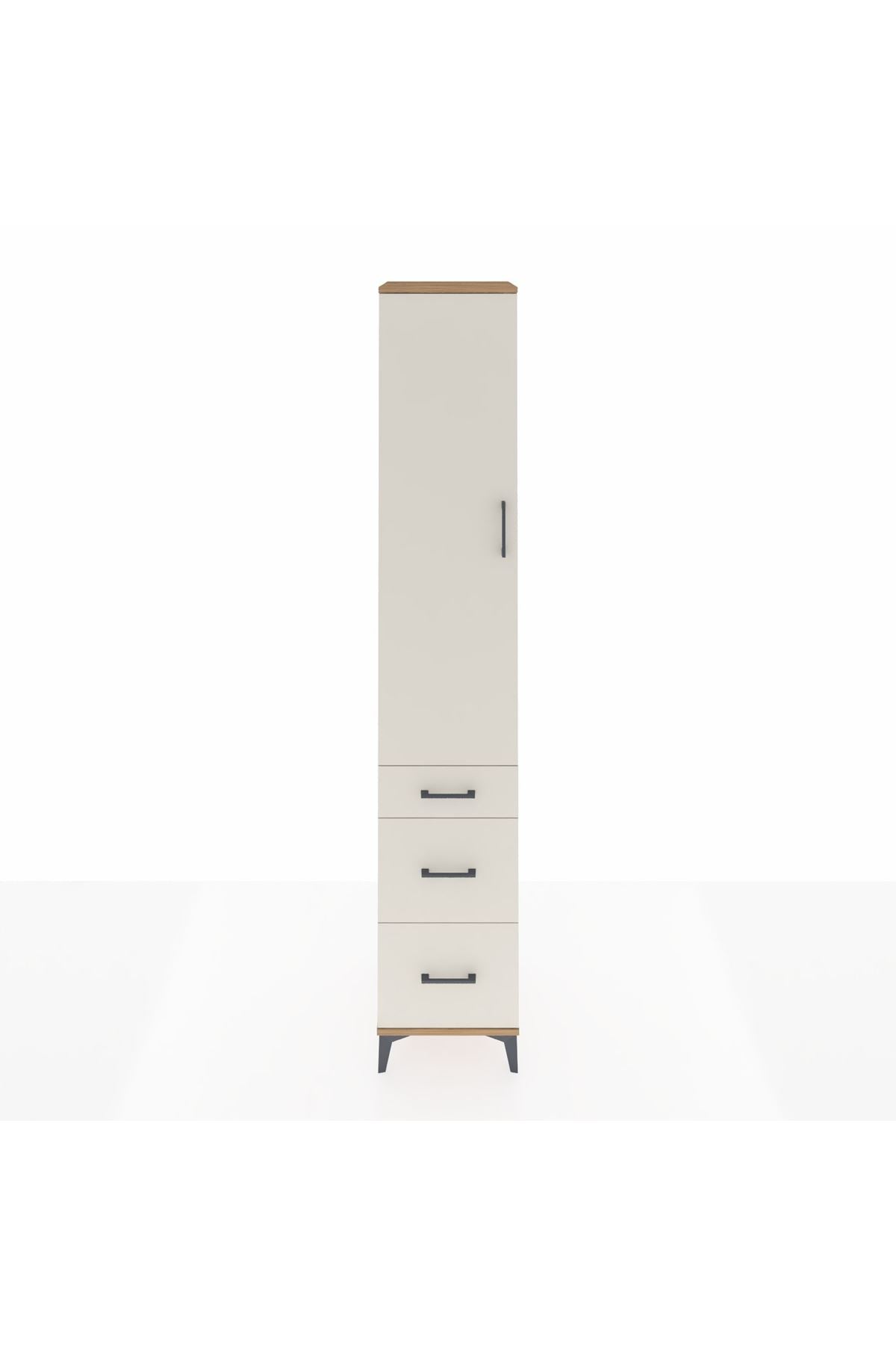 Hyperion Dolap 2 Raflı 3 Çekmeceli Tek Askılı 44x44x243 - S64M156V7B