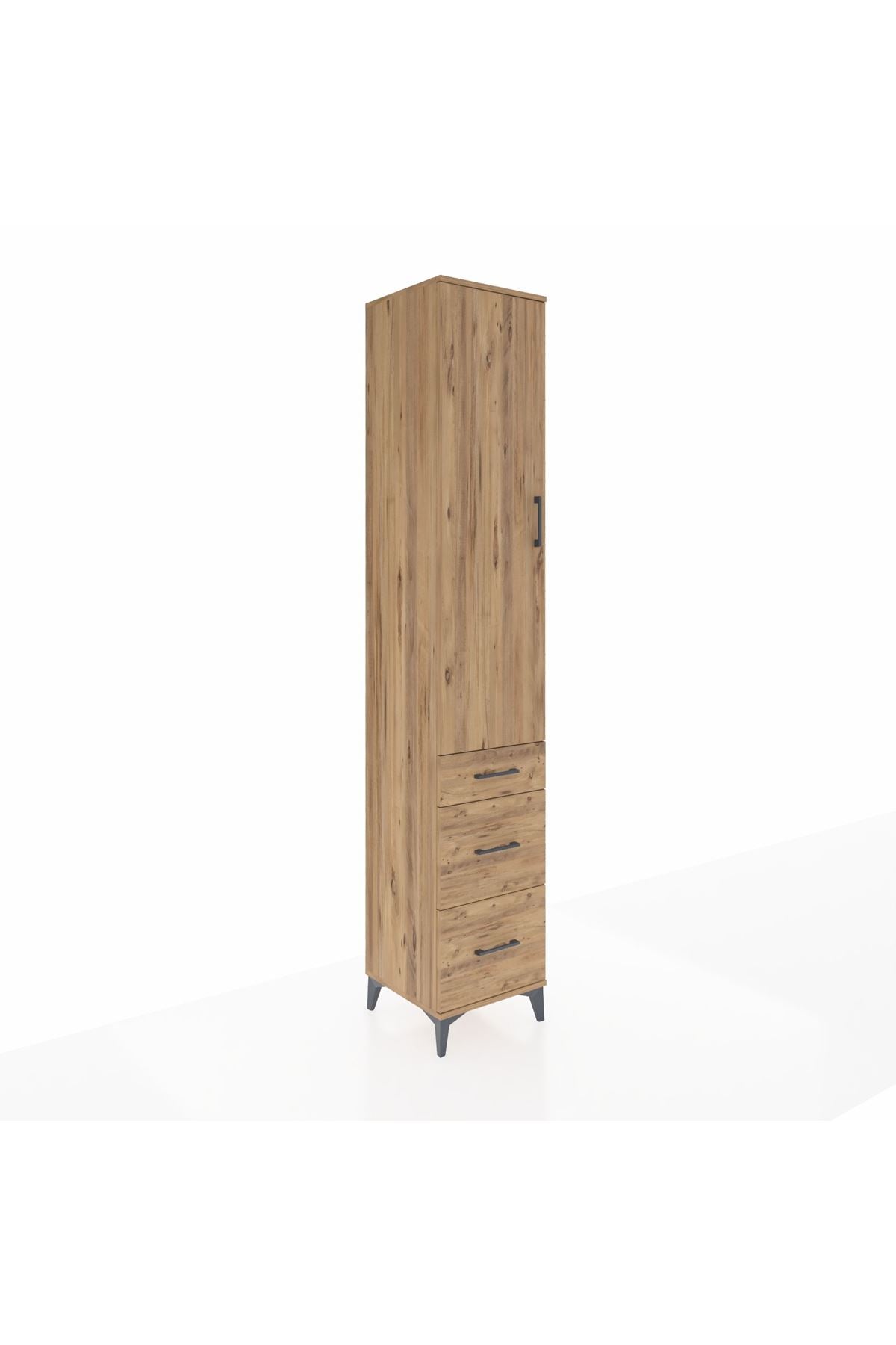 Hyperion Dolap 2 Raflı 3 Çekmeceli Tek Askılı 44x44x243 - S64M156V9B