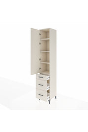 Hyperion Dolap 4 Raflı 3 Çekmeceli Tek Kapaklı 44x44x243 - S64M157V1B