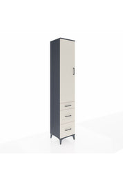 Hyperion Dolap 4 Raflı 3 Çekmeceli Tek Kapaklı 44x44x243 - S64M157V4B