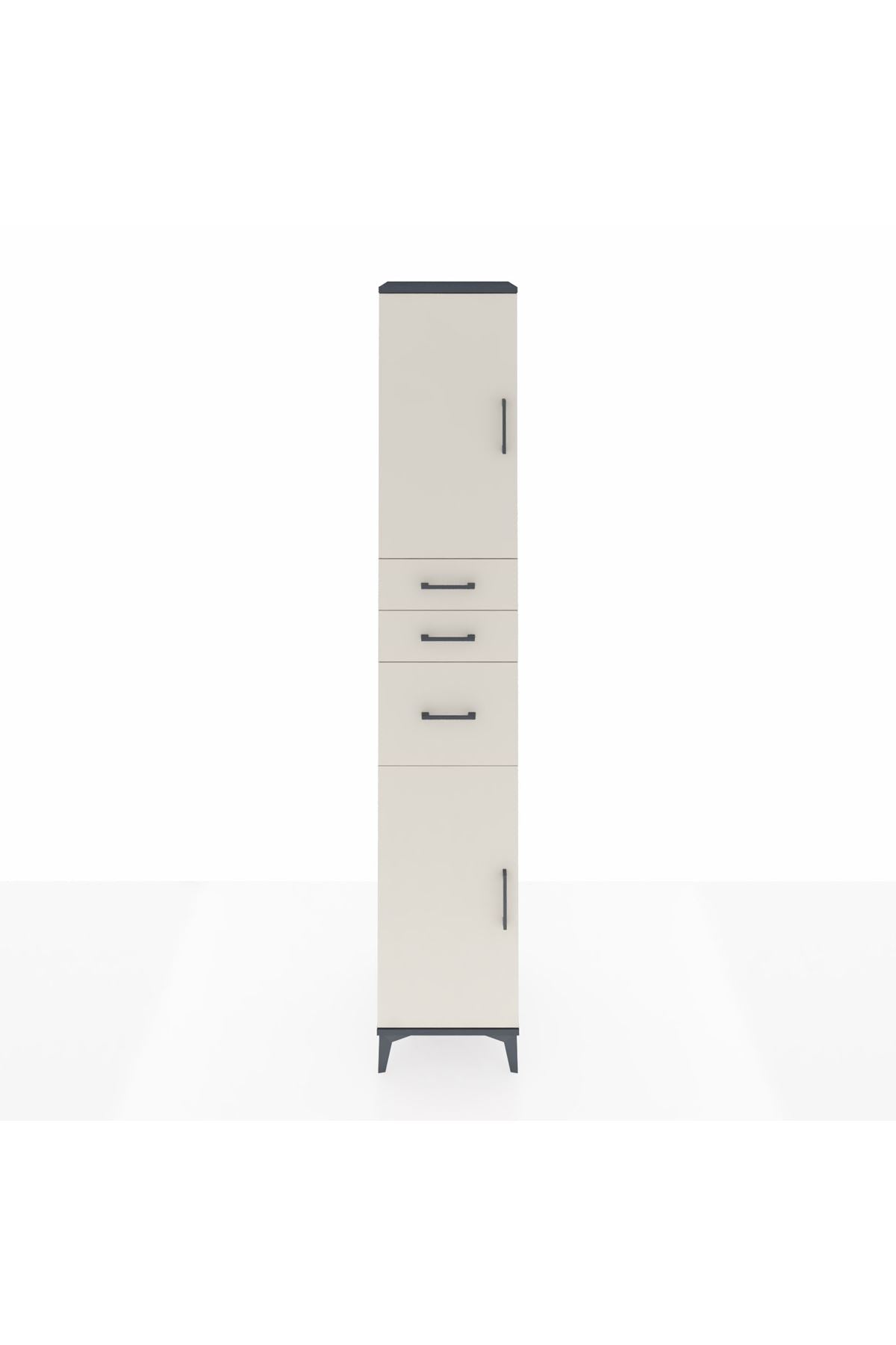 Hyperion Dolap 4 Raflı 3 Çekmeceli 2 Kapaklı 44x44x243 - S64M120V4B
