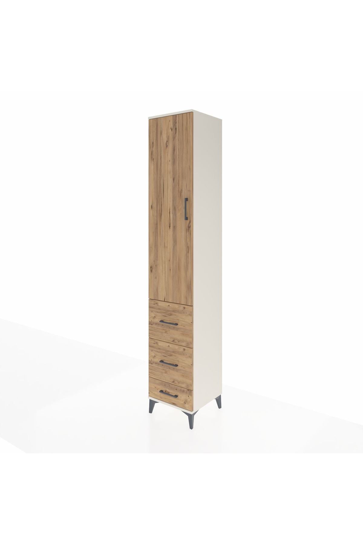 Hyperion Dolap 2 Raflı 3 Çekmeceli Tek Askılı 44x44x243 - S64M158V3B