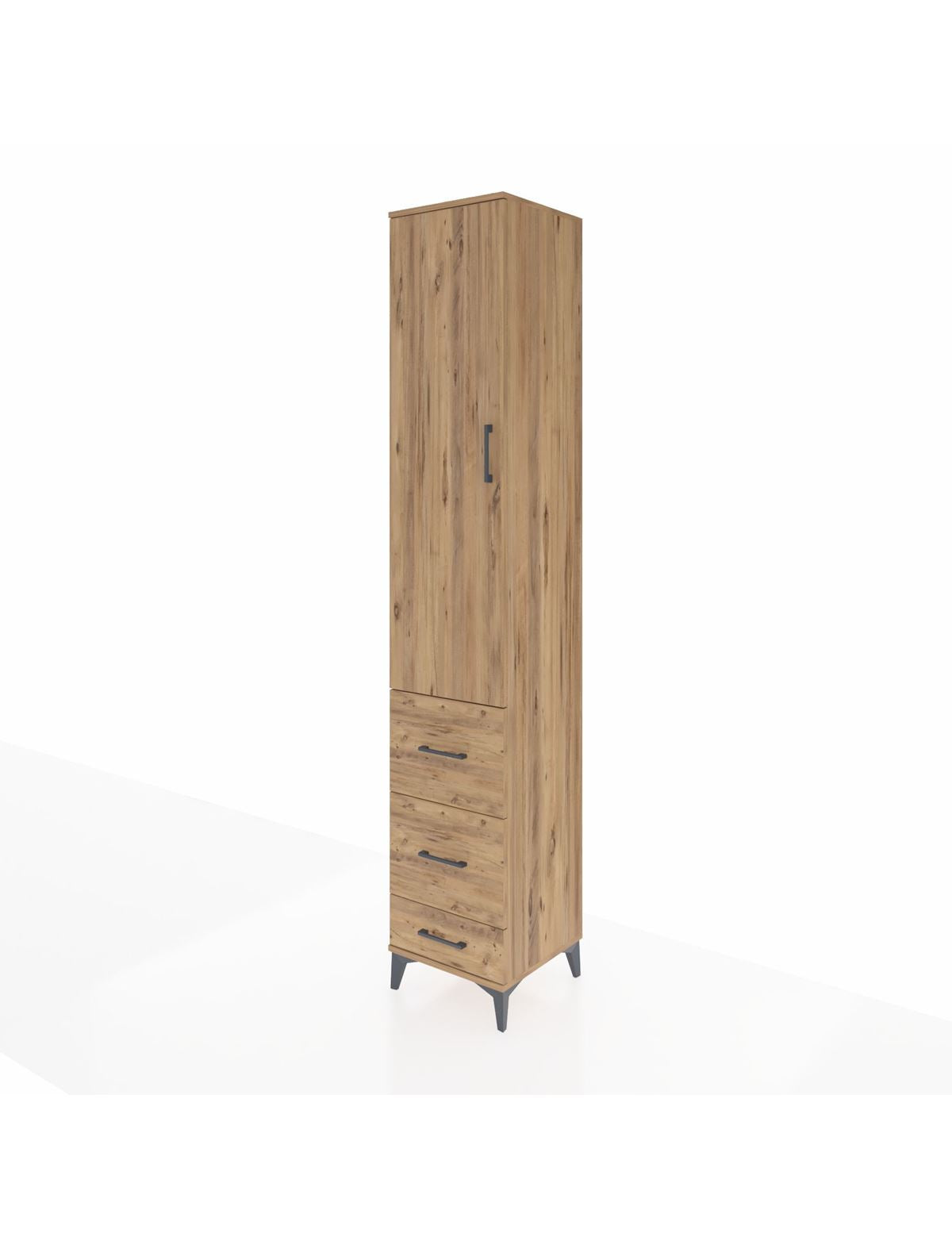 Hyperion Dolap 2 Raflı 3 Çekmeceli Tek Askılı 44x44x243 - S64M158V9B
