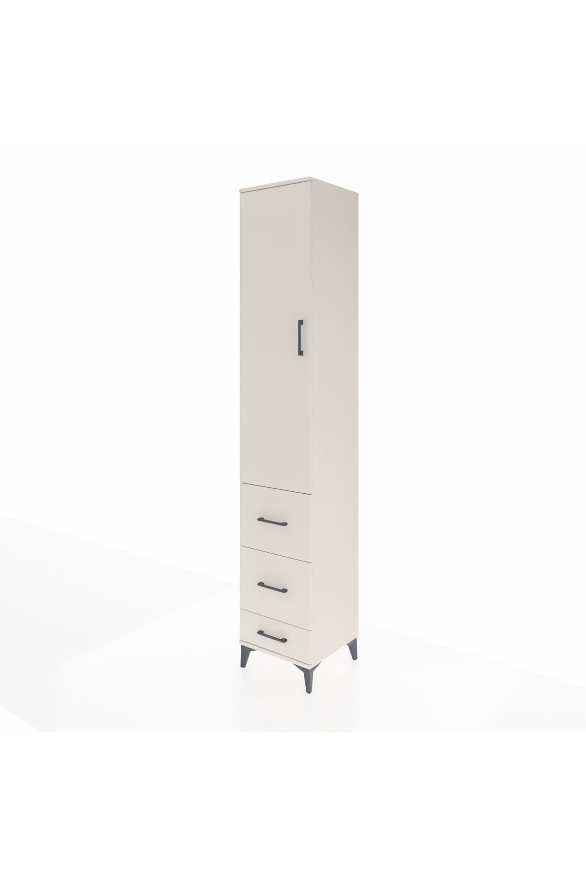 Hyperion Dolap 4 Raflı 3 Çekmeceli Tek Kapaklı 44x44x243 - S64M159V1B