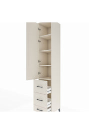 Hyperion Dolap 4 Raflı 3 Çekmeceli Tek Kapaklı 44x44x243 - S64M159V1B