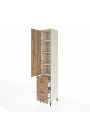 Hyperion Dolap 4 Raflı 3 Çekmeceli Tek Kapaklı 44x44x243 - S64M159V3B