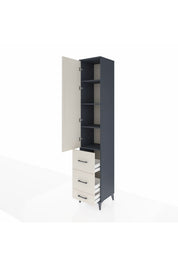 Hyperion Dolap 4 Raflı 3 Çekmeceli Tek Kapaklı 44x44x243 - S64M159V4B