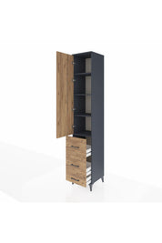 Hyperion Dolap 4 Raflı 3 Çekmeceli Tek Kapaklı 44x44x243 - S64M159V6B