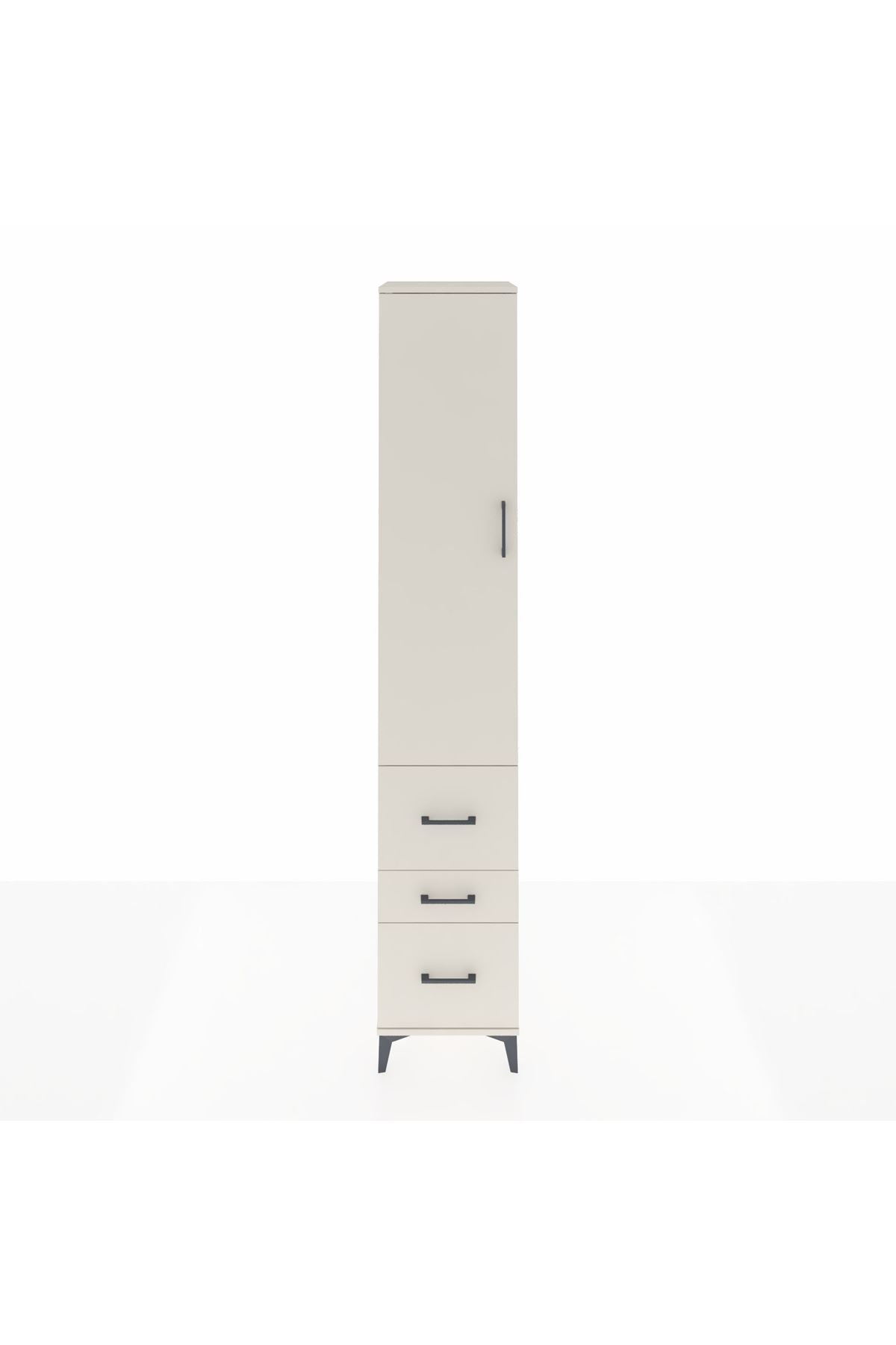 Hyperion Dolap 2 Raflı 3 Çekmeceli Tek Askılı 44x44x243 - S64M160V1B