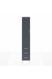 Hyperion Dolap 2 Raflı 3 Çekmeceli Tek Askılı 44x44x243 - S64M160V2B