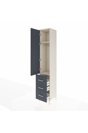 Hyperion Dolap 2 Raflı 3 Çekmeceli Tek Askılı 44x44x243 - S64M160V2B