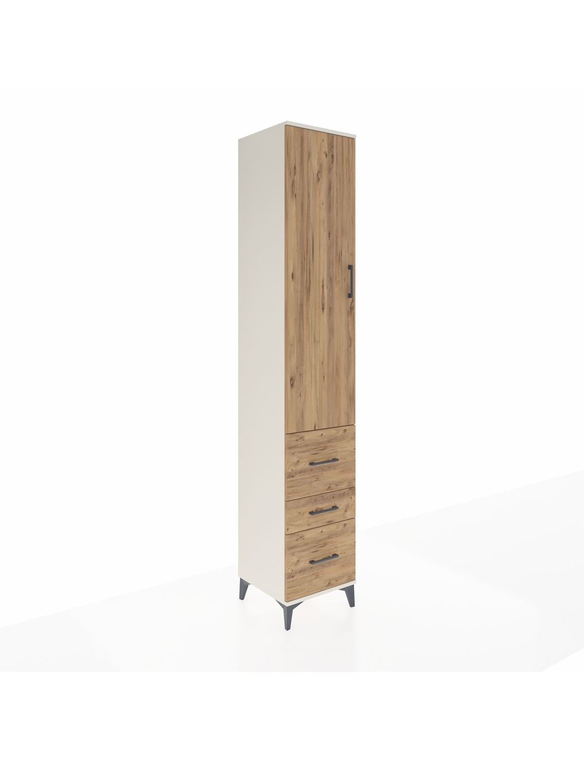 Hyperion Dolap 2 Raflı 3 Çekmeceli Tek Askılı 44x44x243 - S64M160V3B