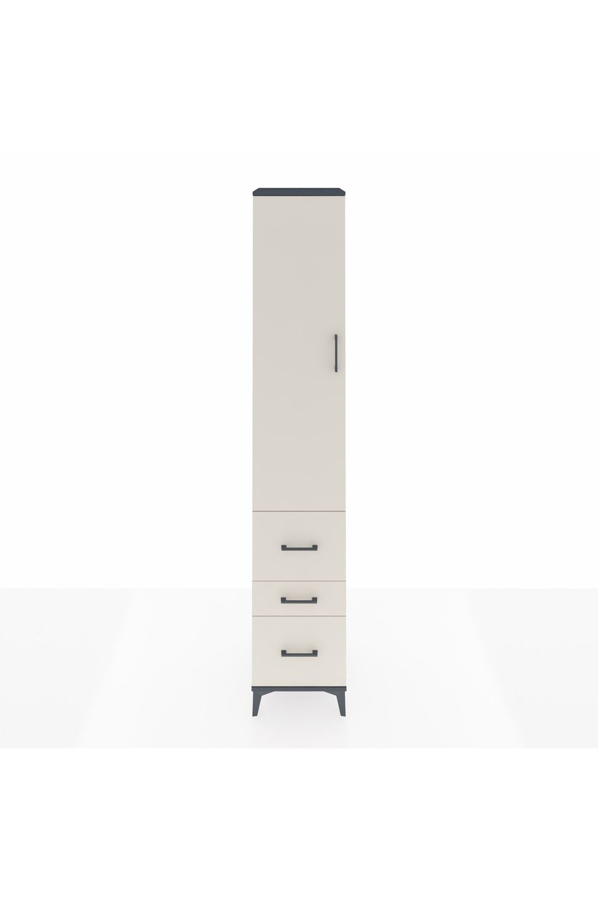 Hyperion Dolap 2 Raflı 3 Çekmeceli Tek Askılı 44x44x243 - S64M160V4B