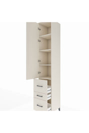 Hyperion Dolap 4 Raflı 3 Çekmeceli Tek Kapaklı 44x44x243 - S64M161V1B