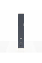 Hyperion Dolap 4 Raflı 3 Çekmeceli Tek Kapaklı 44x44x243 - S64M161V2B