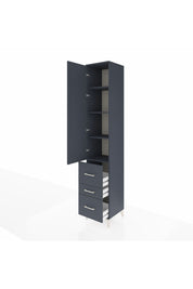 Hyperion Dolap 4 Raflı 3 Çekmeceli Tek Kapaklı 44x44x243 - S64M161V5B