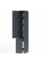 Hyperion Dolap 4 Raflı 3 Çekmeceli Tek Kapaklı 44x44x243 - S64M161V5B
