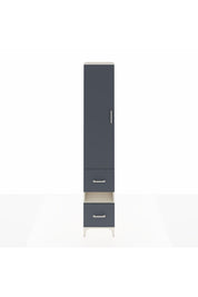 Hyperion Dolap 3 Raflı 2 Çekmeceli Tek Askılı 44x44x243 - S64M162V2B