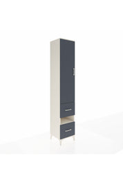 Hyperion Dolap 3 Raflı 2 Çekmeceli Tek Askılı 44x44x243 - S64M162V2B