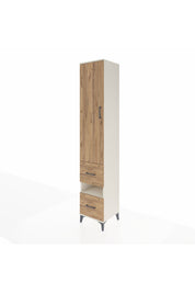 Hyperion Dolap 3 Raflı 2 Çekmeceli Tek Askılı 44x44x243 - S64M162V3B