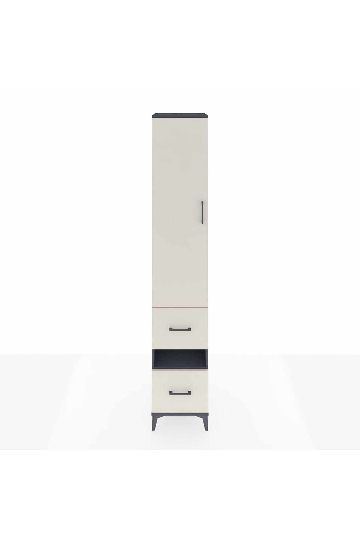 Hyperion Dolap 3 Raflı 2 Çekmeceli Tek Askılı 44x44x243 - S64M162V4B