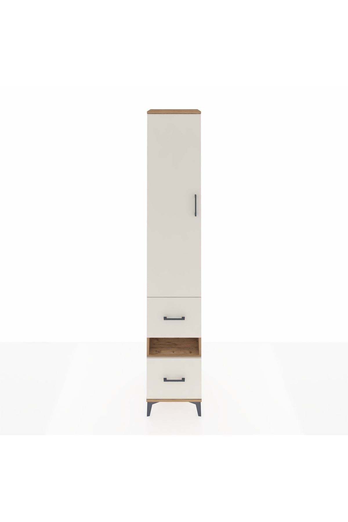 Hyperion Dolap 3 Raflı 2 Çekmeceli Tek Askılı 44x44x243 - S64M162V7B