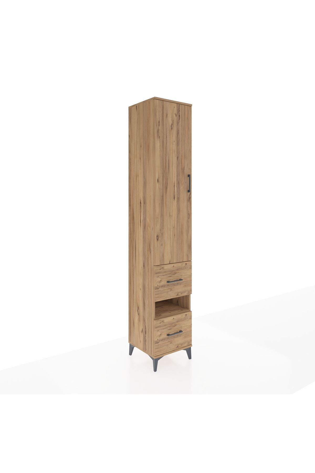 Hyperion Dolap 3 Raflı 2 Çekmeceli Tek Askılı 44x44x243 - S64M162V9B