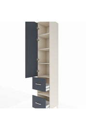 Hyperion Dolap 5 Raflı 2 Çekmeceli Tek Kapaklı 44x44x243 - S64M163V2B