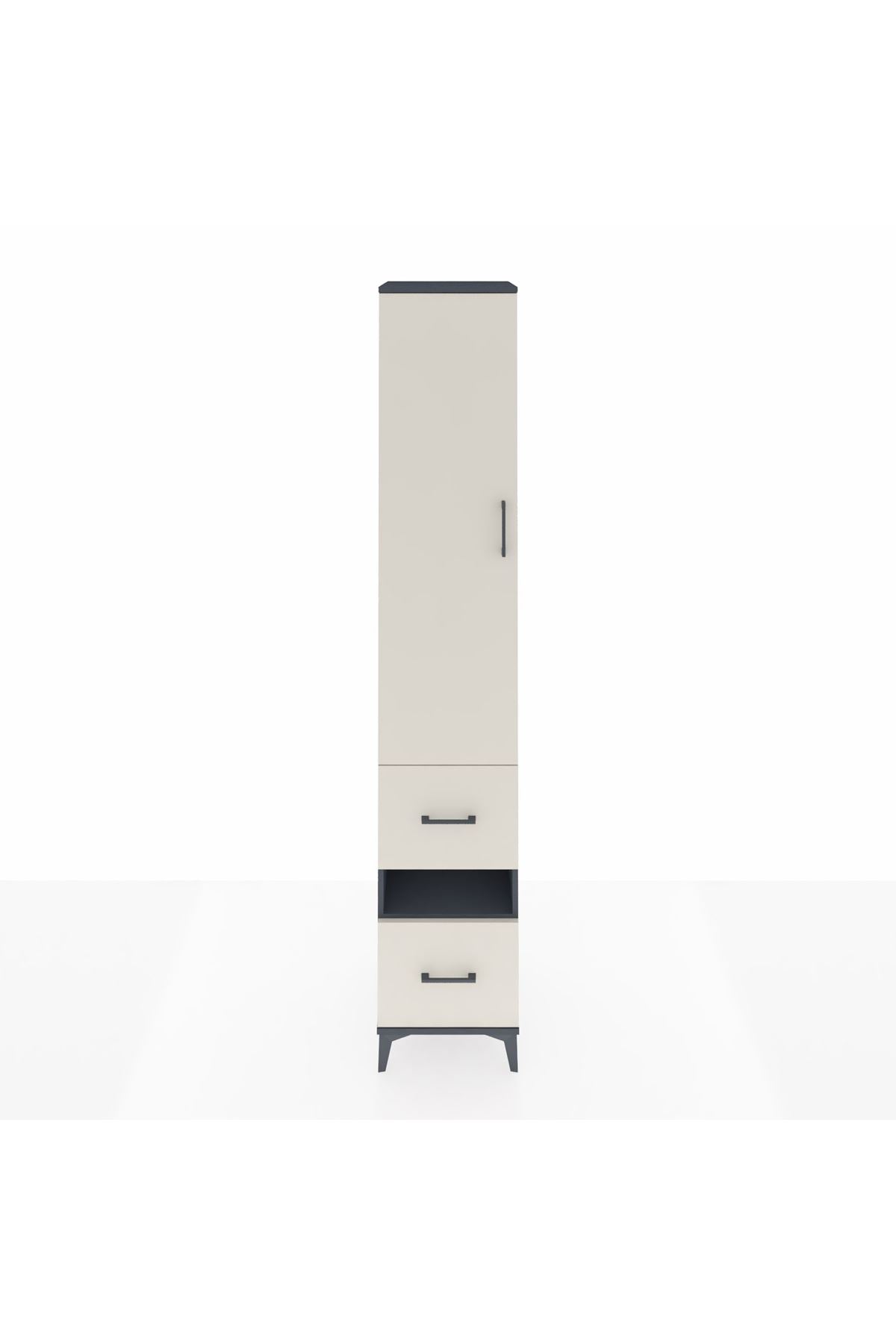 Hyperion Dolap 5 Raflı 2 Çekmeceli Tek Kapaklı 44x44x243 - S64M163V4B