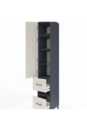 Hyperion Dolap 5 Raflı 2 Çekmeceli Tek Kapaklı 44x44x243 - S64M163V4B