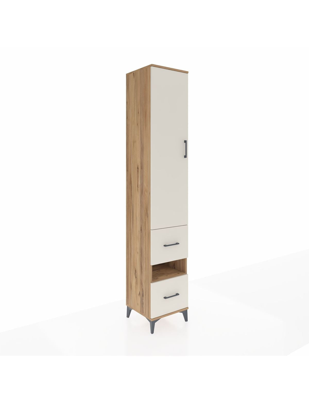 Hyperion Dolap 5 Raflı 2 Çekmeceli Tek Kapaklı 44x44x243 - S64M163V7B